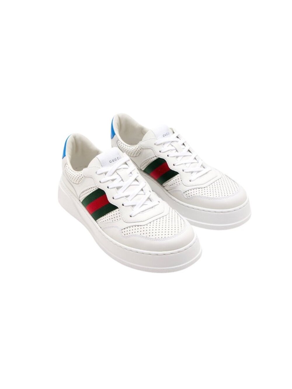 Gucci Women’s Chunky GG Web Sneakers White Blue EU36.5 670415